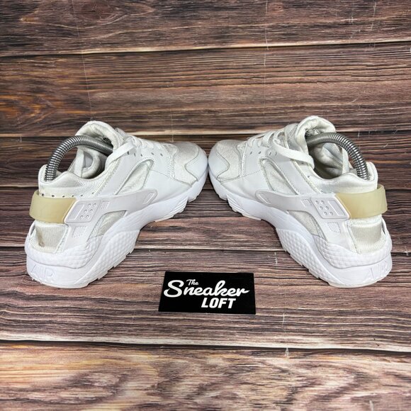 Nike Air Huarache Run Women's White Athletic Running Shoes Size 9 - Picture 5 of 8